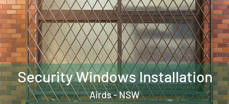 Security Windows Installation Airds - NSW