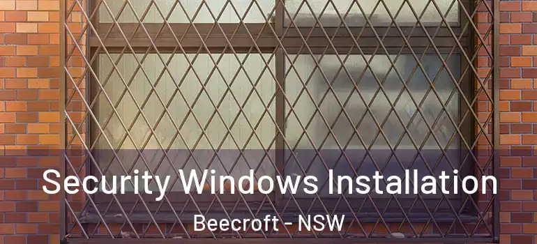 Security Windows Installation Beecroft - NSW