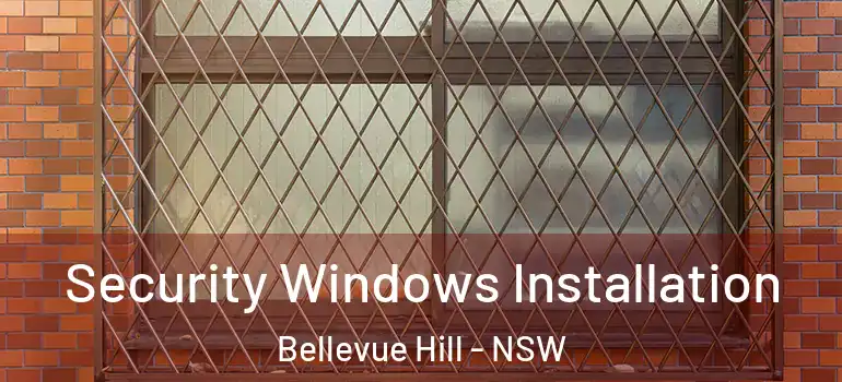  Security Windows Installation Bellevue Hill - NSW