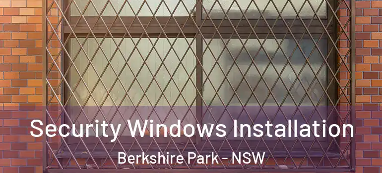 Security Windows Installation Berkshire Park - NSW
