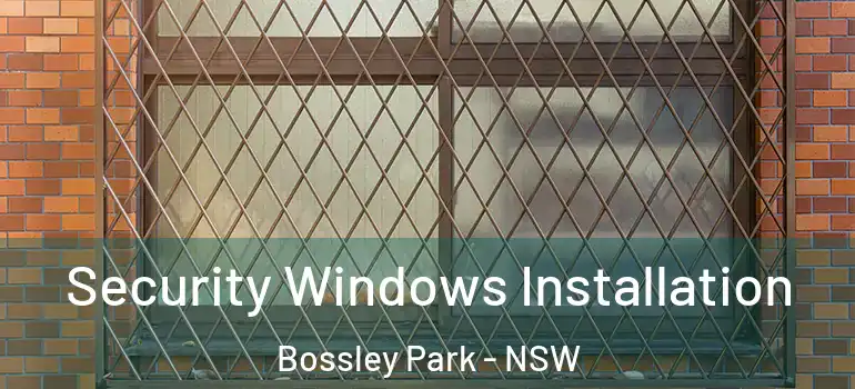 Security Windows Installation Bossley Park - NSW