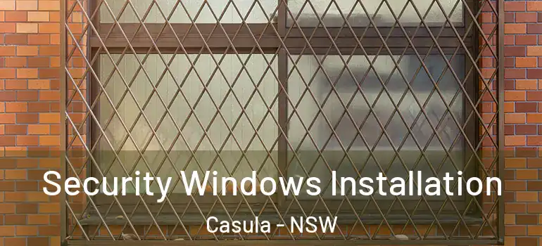Security Windows Installation Casula - NSW