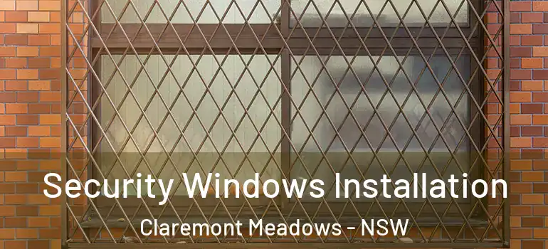  Security Windows Installation Claremont Meadows - NSW