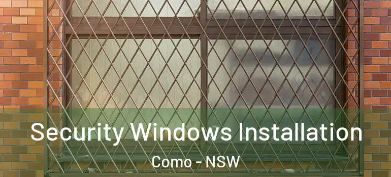 Security Windows Installation Como - NSW