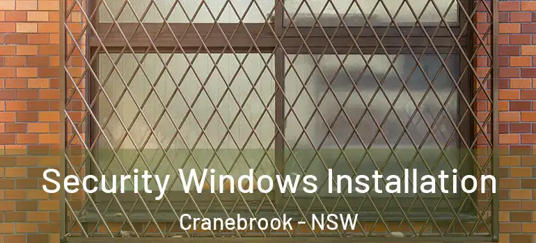 Security Windows Installation Cranebrook - NSW