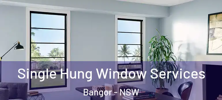 Single Hung Window Services Bangor - NSW