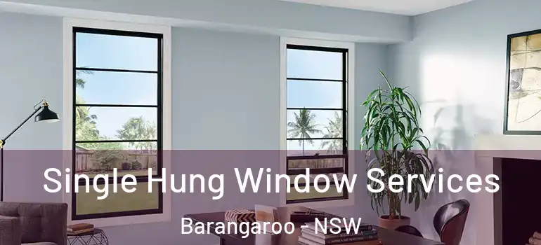 Single Hung Window Services Barangaroo - NSW