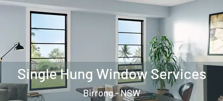 Single Hung Window Services Birrong - NSW