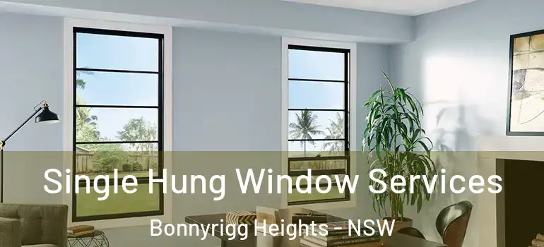 Single Hung Window Services Bonnyrigg Heights - NSW