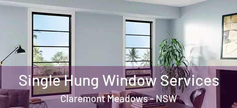  Single Hung Window Services Claremont Meadows - NSW