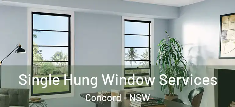  Single Hung Window Services Concord - NSW