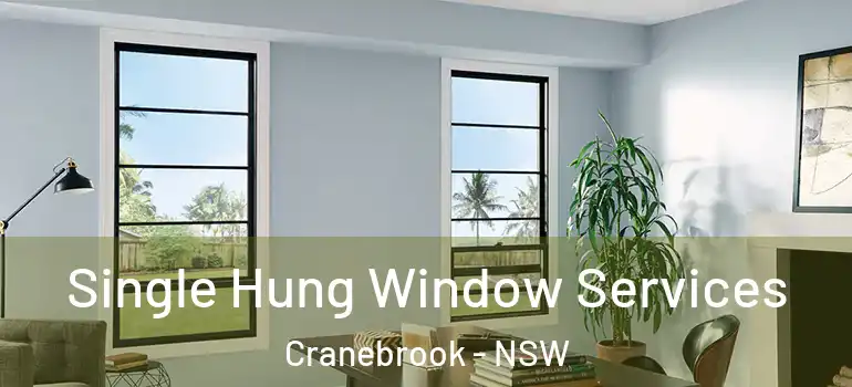 Single Hung Window Services Cranebrook - NSW