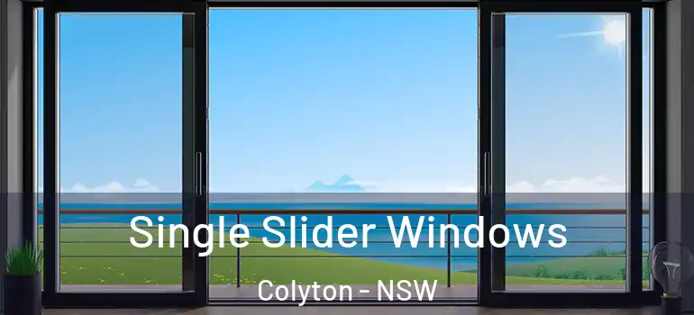Single Slider Windows Colyton - NSW
