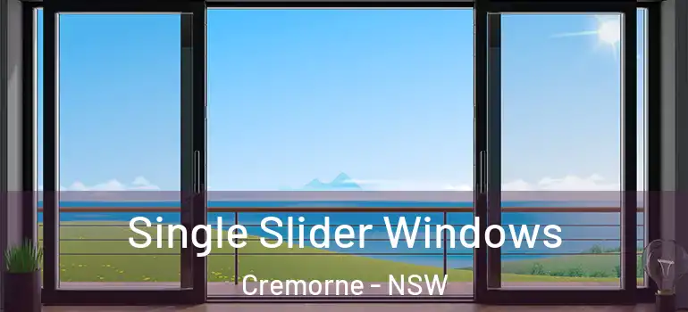 Single Slider Windows Cremorne - NSW