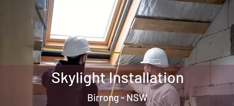 Skylight Installation Birrong - NSW