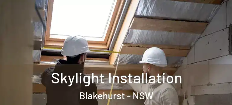 Skylight Installation Blakehurst - NSW