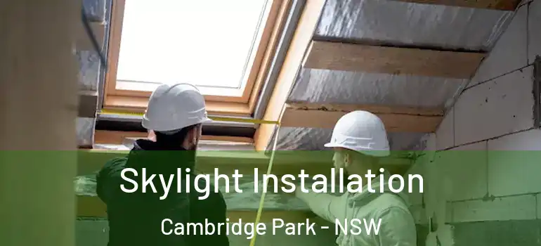 Skylight Installation Cambridge Park - NSW