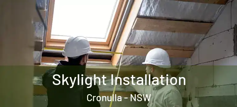 Skylight Installation Cronulla - NSW