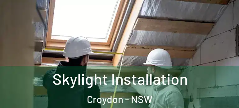 Skylight Installation Croydon - NSW