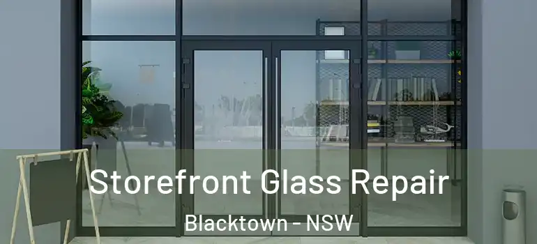 Storefront Glass Repair Blacktown - NSW