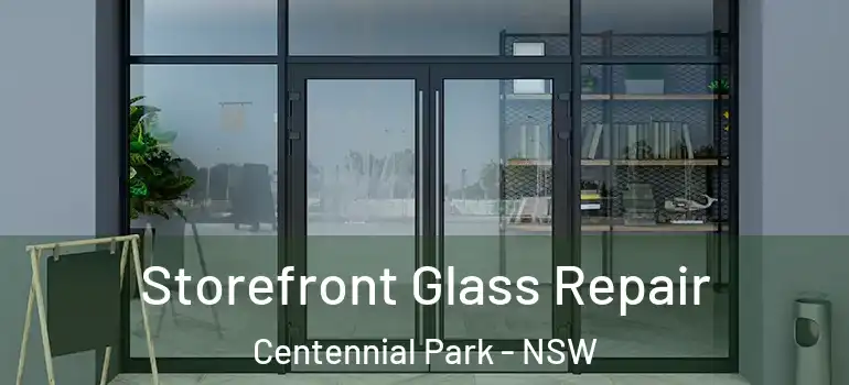  Storefront Glass Repair Centennial Park - NSW