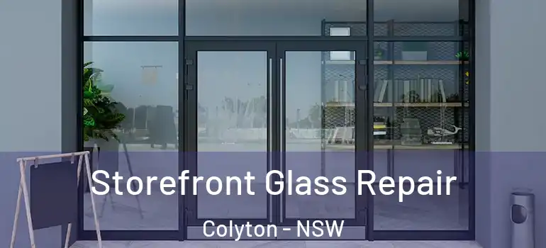 Storefront Glass Repair Colyton - NSW