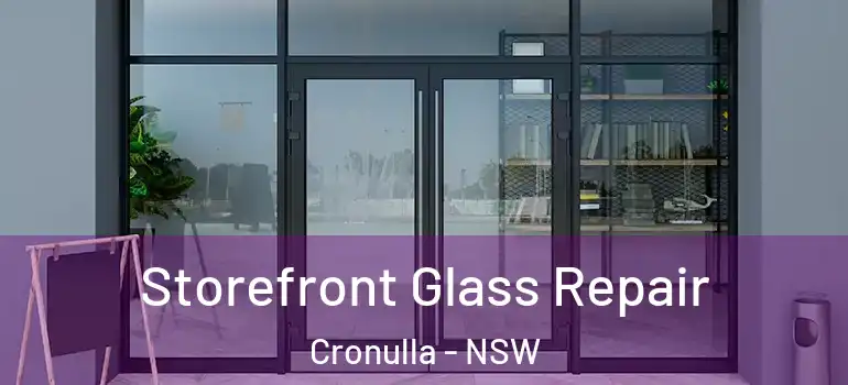 Storefront Glass Repair Cronulla - NSW
