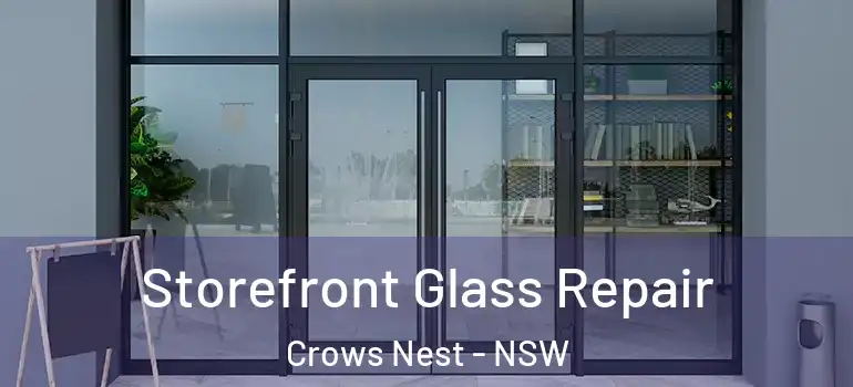 Storefront Glass Repair Crows Nest - NSW