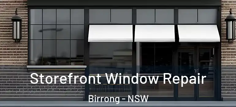 Storefront Window Repair Birrong - NSW