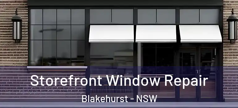 Storefront Window Repair Blakehurst - NSW