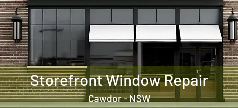 Storefront Window Repair Cawdor - NSW