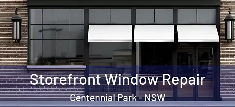 Storefront Window Repair Centennial Park - NSW