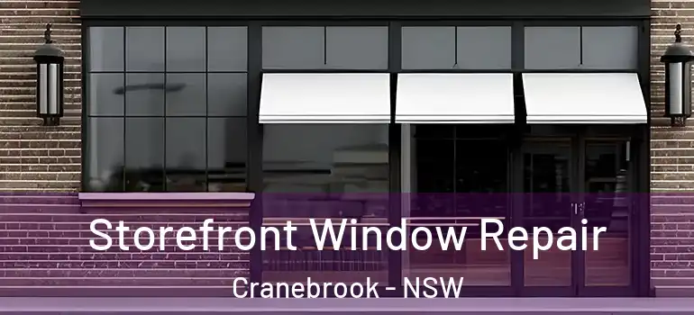  Storefront Window Repair Cranebrook - NSW