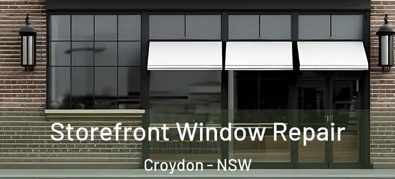 Storefront Window Repair Croydon - NSW