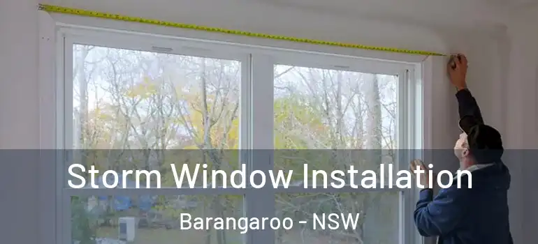 Storm Window Installation Barangaroo - NSW