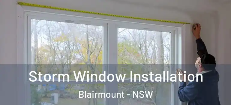 Storm Window Installation Blairmount - NSW