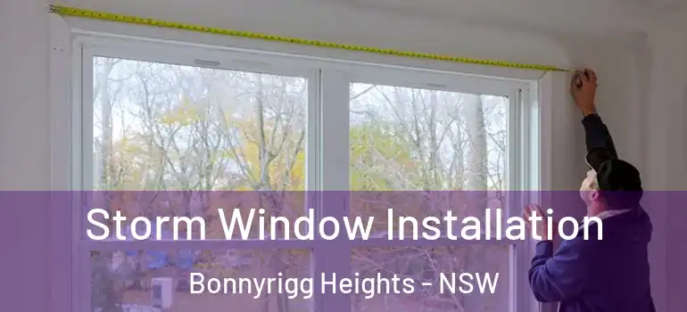 Storm Window Installation Bonnyrigg Heights - NSW
