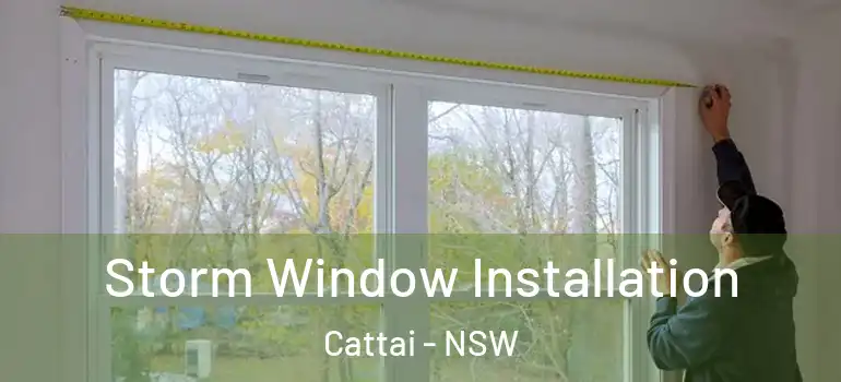 Storm Window Installation Cattai - NSW