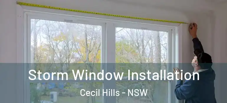 Storm Window Installation Cecil Hills - NSW