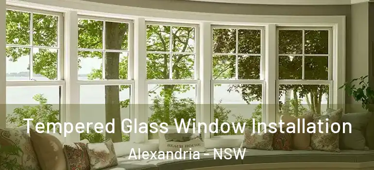 Tempered Glass Window Installation Alexandria - NSW