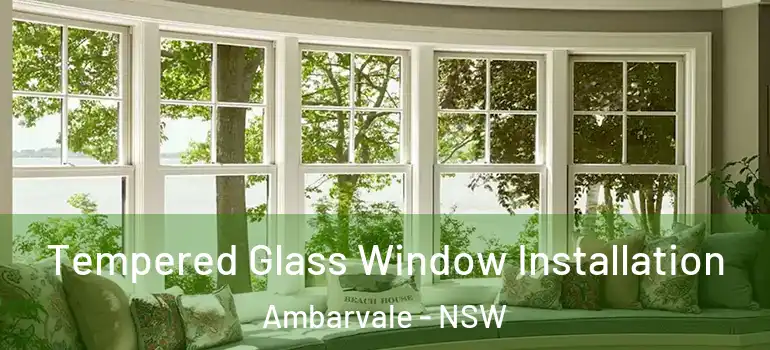  Tempered Glass Window Installation Ambarvale - NSW