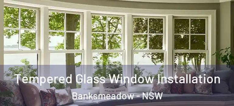 Tempered Glass Window Installation Banksmeadow - NSW