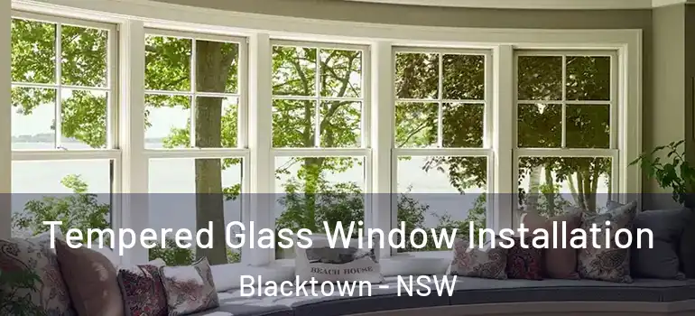 Tempered Glass Window Installation Blacktown - NSW