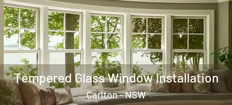  Tempered Glass Window Installation Carlton - NSW