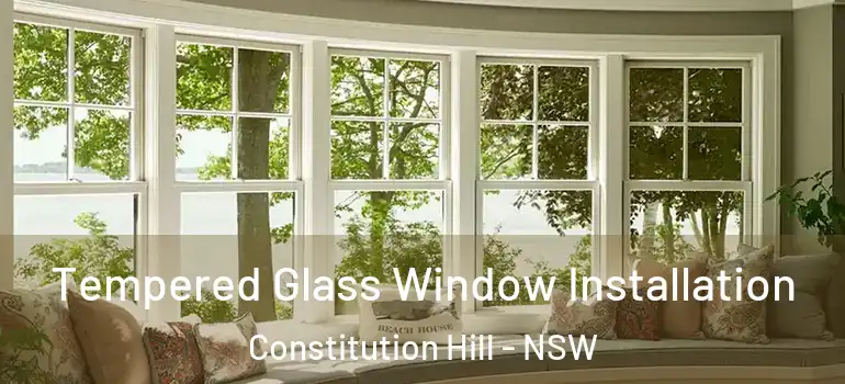  Tempered Glass Window Installation Constitution Hill - NSW