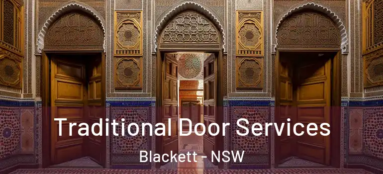 Traditional Door Services Blackett - NSW