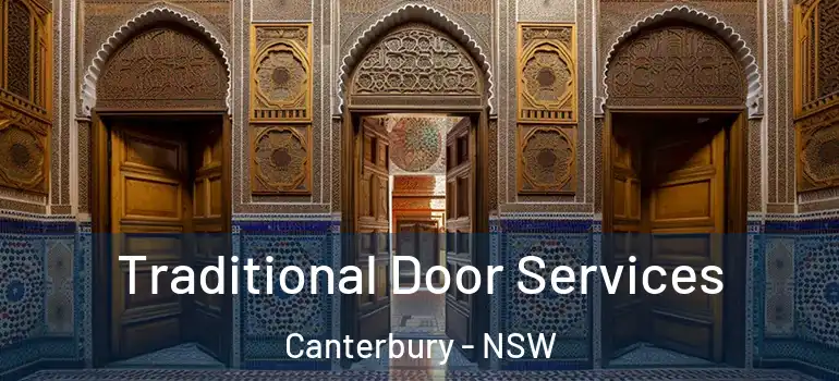 Traditional Door Services Canterbury - NSW