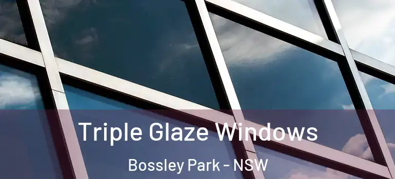 Triple Glaze Windows Bossley Park - NSW