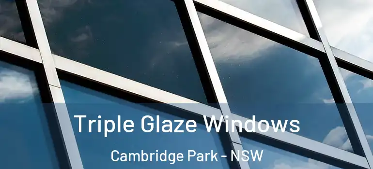 Triple Glaze Windows Cambridge Park - NSW