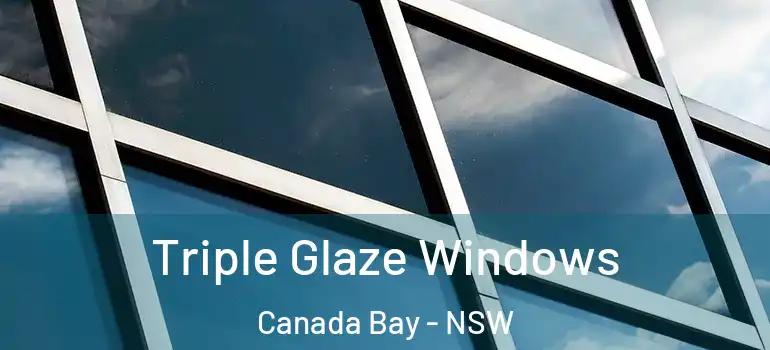 Triple Glaze Windows Canada Bay - NSW